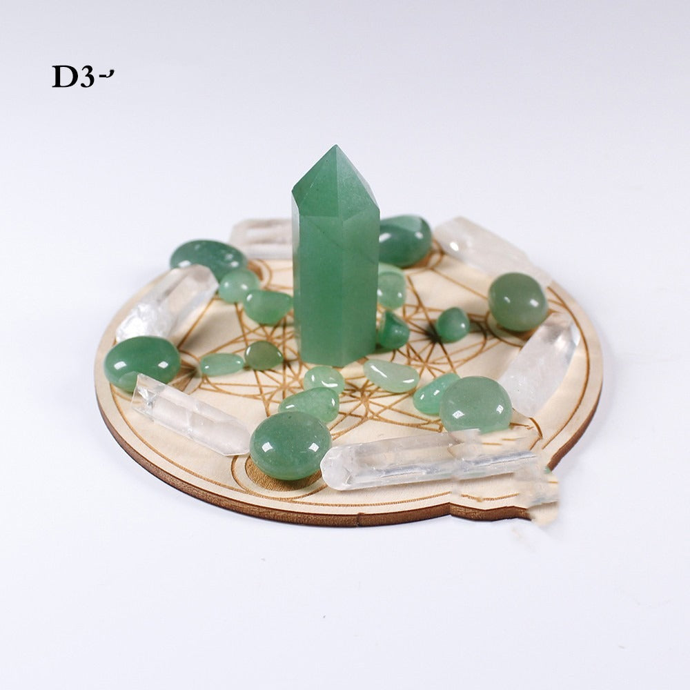 Natural Crystal Gemstone Yoga Set